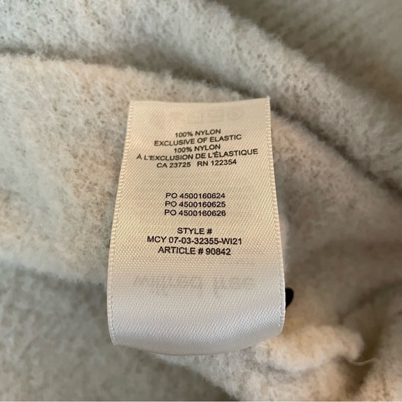 Wilfred Free SMALL Fleece Top Sweater Long Sleeve Cream Knot Aritzia - Picture 6 of 7